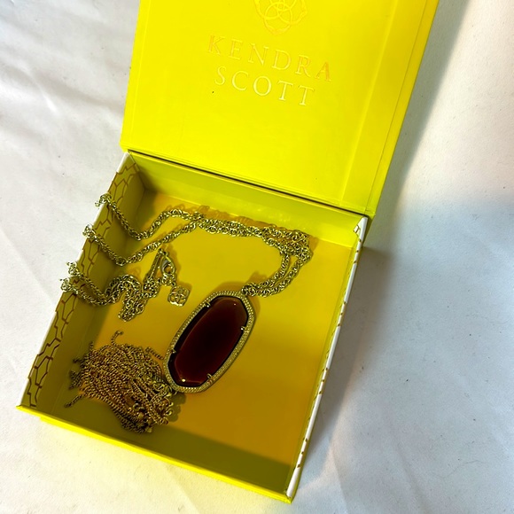 Kendra Scott Purple and Gold Pendant Necklace. Looks brand new - only worn once. - Picture 8 of 8